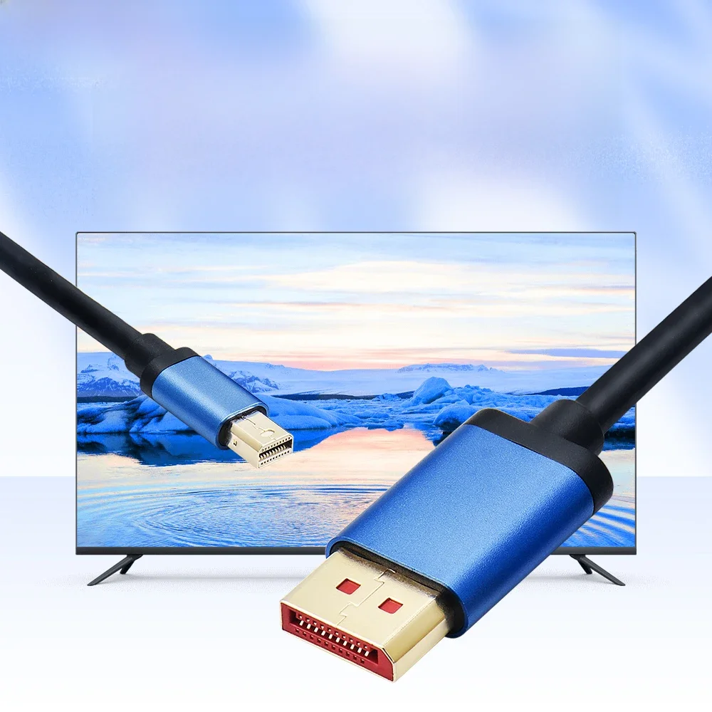 Kabel Mini DP 144 Hz Thunderbolt 2 Kabel portu Mini Display do adaptera DisplayPort 1.4 8K Kabel Mini DP do DP 1.2 4K — zdjęcie 2