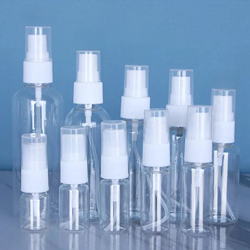 5 sztuk/opakowanie Butelki wielokrotnego napełniania Przezroczysty plastikowy atomizer do perfum Mini pusta butelka z rozpylaczem do podróży — zdjęcie 2