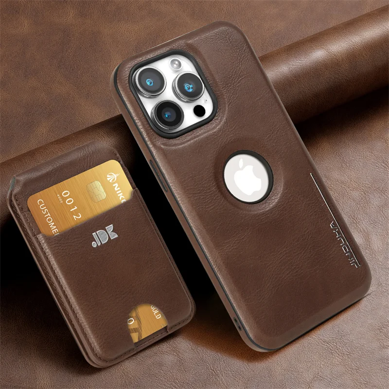 

Vintage Leather Magnetic Case For iPhone 15 Pro Max 14 Plus 13 12 11 With Magnetic Wallet Card Slot Pocket Kits Support Magsafe