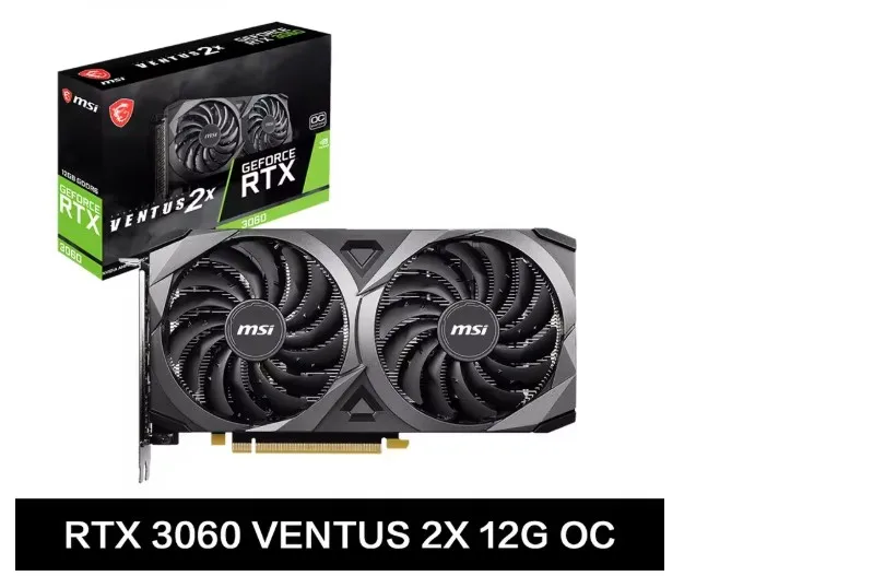 لبطاقة الرسومات الأصلية MSl Gaming GeForce RTX 3060 VENTUS 2X، 12G OC، 12GB، GDDR6، 192-bit، HDMI، DP، PCI-E 4.0، 8-Pin #2
