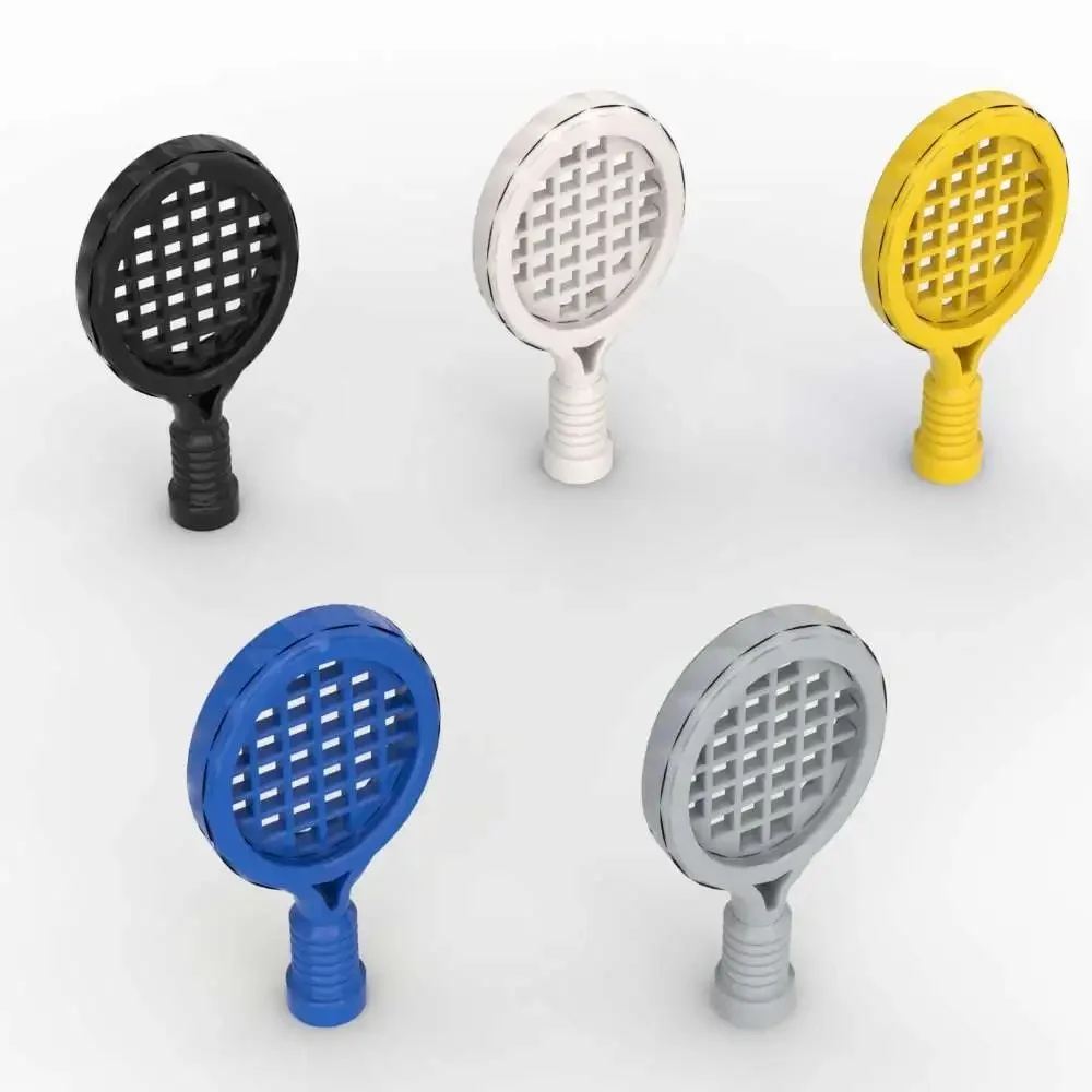 MOC 10 pièces 93216 accessoires portatifs partie briques ustensile raquette de Tennis blocs de construction assembler des particules jouets enfants cadeaux d'anniversaire