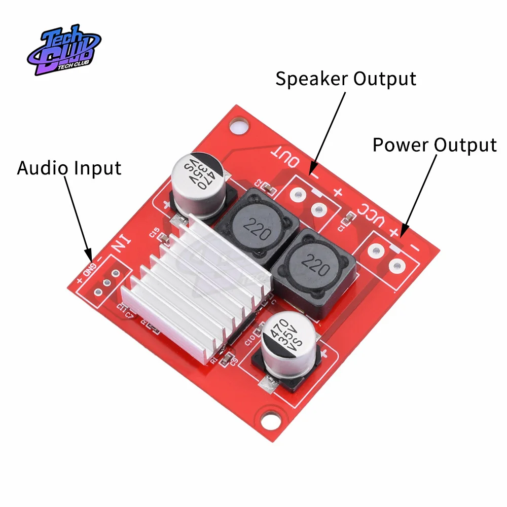 Fonte de alimentação Mono Módulo Amplificador Digital, entrada equilibrada, DIY Componente Eletrônico Kit, alta potência, DC 5-34V, 130W, CS8683H