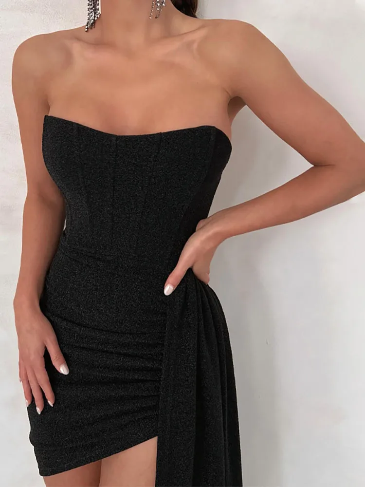 Sexy Kleid Frauen gewickelt Brust kleid Frauen Slim Fit kurzen Rock gespleißt Schnürung sexy kurzen Rock gewickelt Hüft kleid