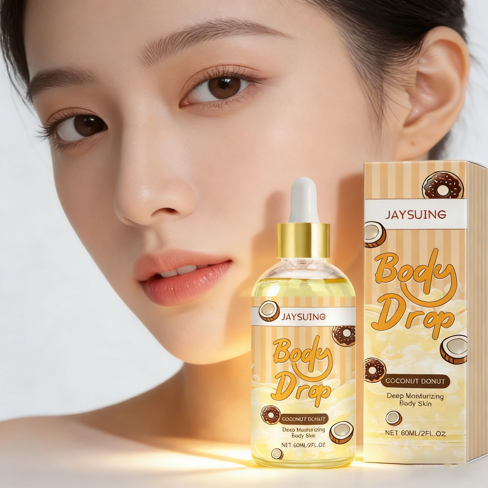 

Эссенция для лица JAYSUING Body Drop Coconut Donut: осветление, разглаживание морщин, устранение тусклости, увлажнение, укрепление кожи, осветление кожи.