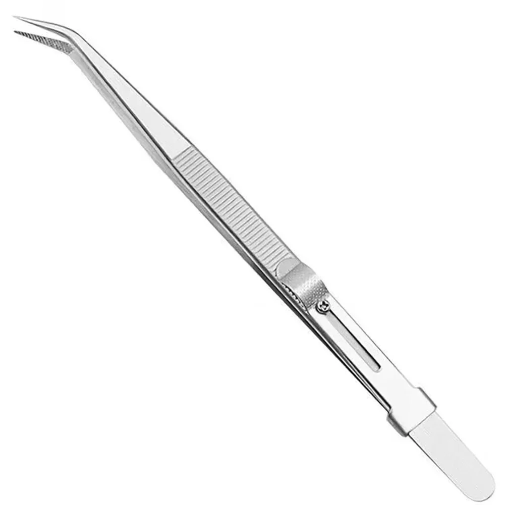 

Self-locking Stainless Steel Tweezers Multi-functional Electronic Component Repair Jewelry Making Tools