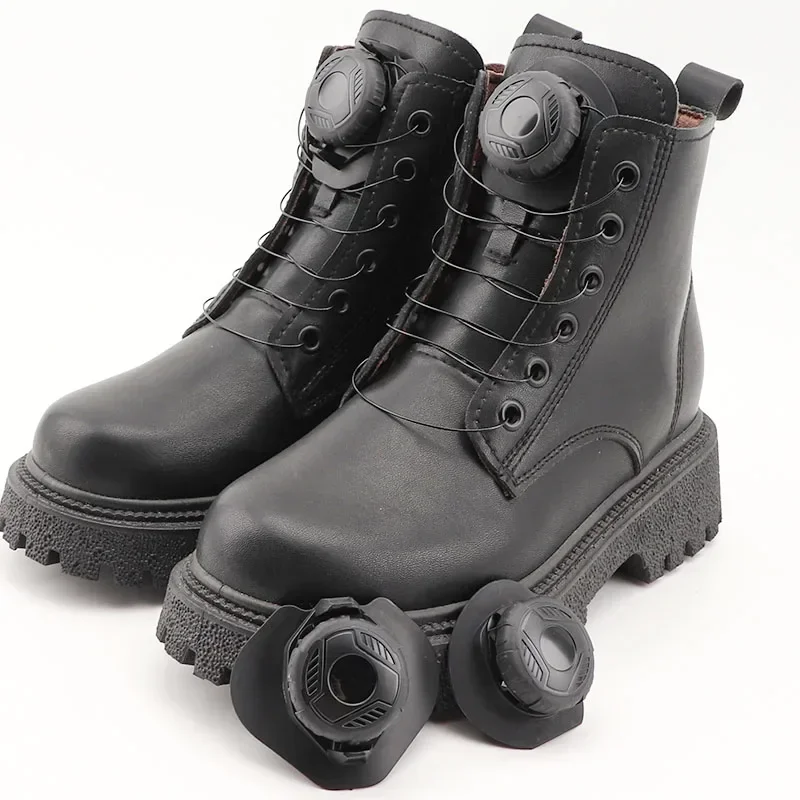 Schnürsenkel ohne Binden, Draht, automatische drehbare Schnalle, runde Schnürsenkel für Turnschuhe, schnelles Ein- und Ausschalten von Lazy Shoes, Spitzenzubehör