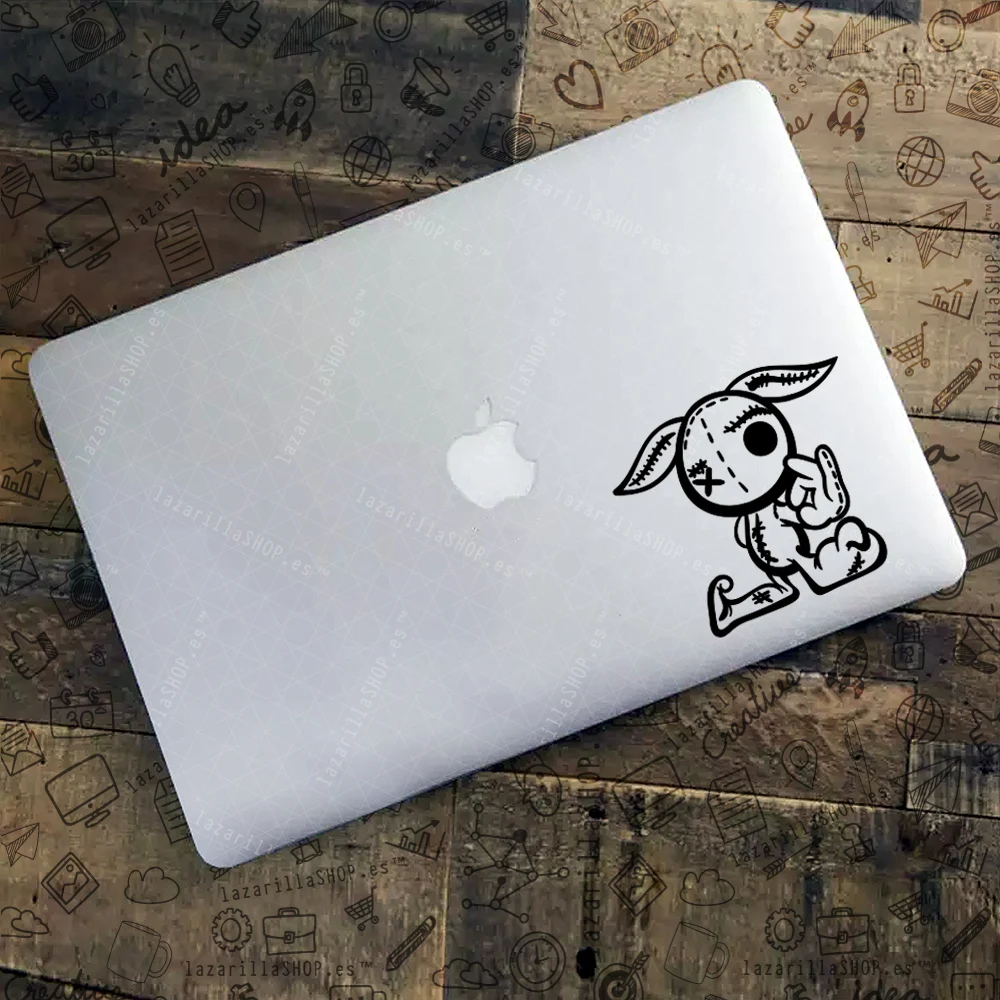 TEDDY RABBIT OK Cartoon peluche Stickers Laptop calcomanías para decoración de ordenador portátil pegatinas laptop vinilo decoración casa nevera Skateboard coche moto lazarillaSHOP™