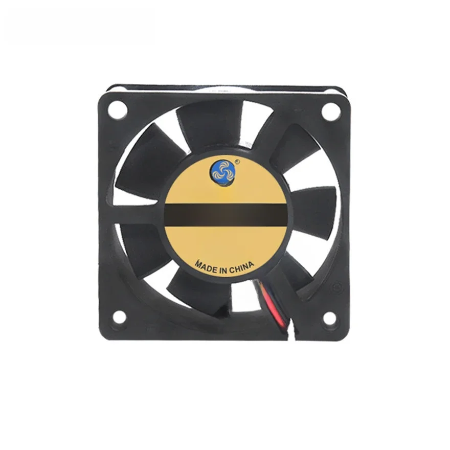 Podwójne łożysko kulkowe 60x60x20mm 6020 DC 5V 12V 24V drukarka 3D wentylator chłodnicy 60mm x 20mm bezszczotkowy sprzęt maszynowy wentylator silnika prądu stałego — zdjęcie 2