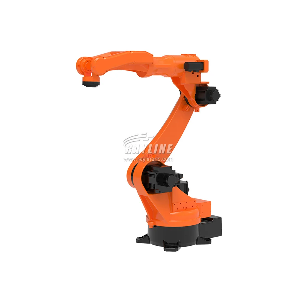 سوق الرائدة 10 كجم حمولة دفع ذراع روبوت سداسي المحاور بطول 1500 مم للتعامل مع الرش لحام الأساسية بما في ذلك. محرك PLC