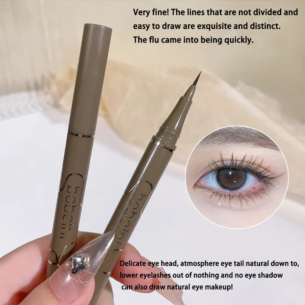 0.05mm slim eyeliner is smooth and durable, slim, quick-drying, long-lasting eyeliner, 4 colors, waterproof, non-smudging