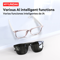 Choice HYUNDAI HY-C8 AI Glasses Earphones HD Smart Translation Bluetooth 5.4 Headphones Outdoor Sunglasses For Meeting
