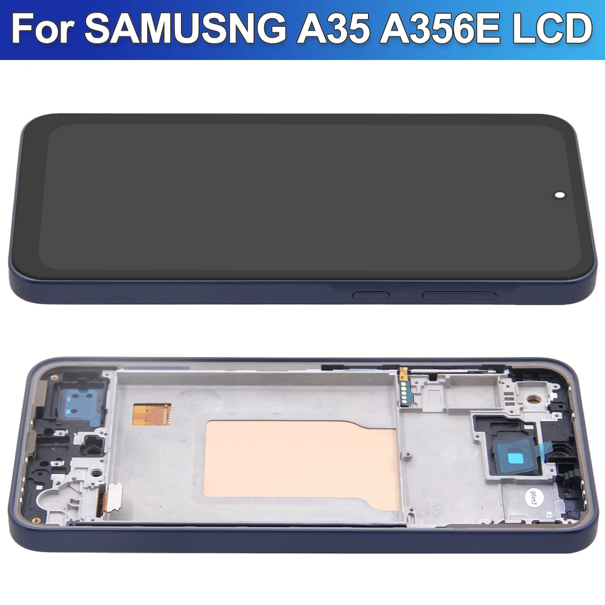 AMOLED For Samsung A35 5G LCD Display Touch Screen Digitizer For Samsung A356 A356B A356E A356U LCD With Frame