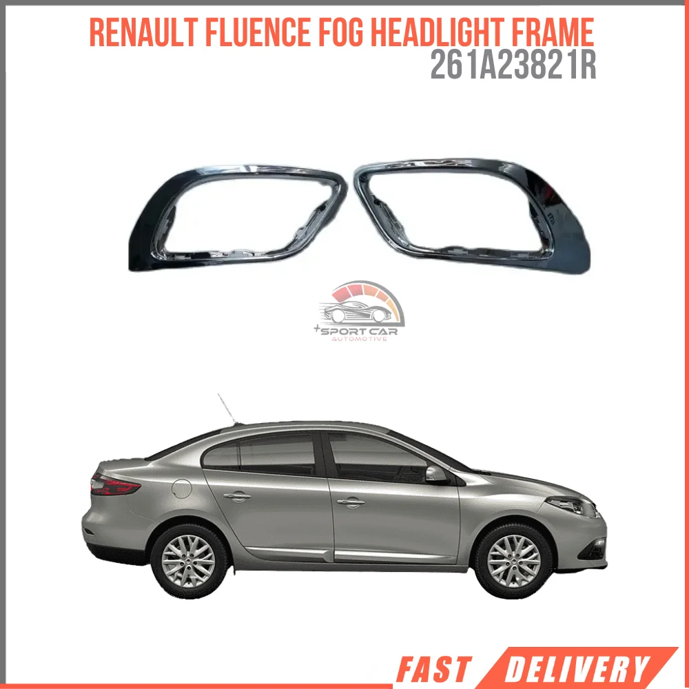 FOR FOG HEADLIGHT FRAME RIGHT LEFT CHROME PROTECTIVE GRILLE RENAULT FLUENCE 261A23821R 261 A32113R HIGH QUALITY