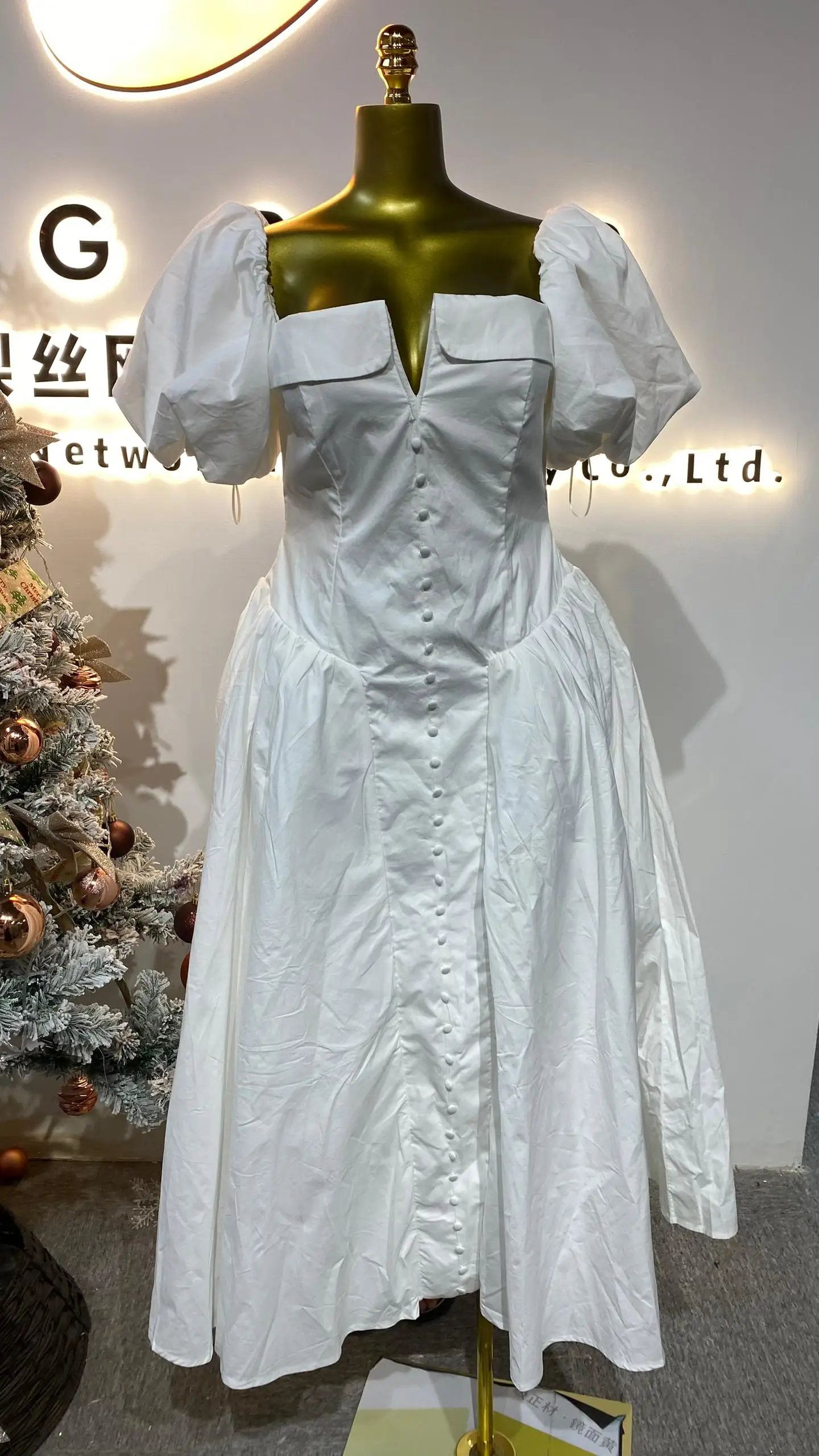 

Temperament collar short sleeve high waist mini fashion dress summer women's new style short skirt-GZMM044
