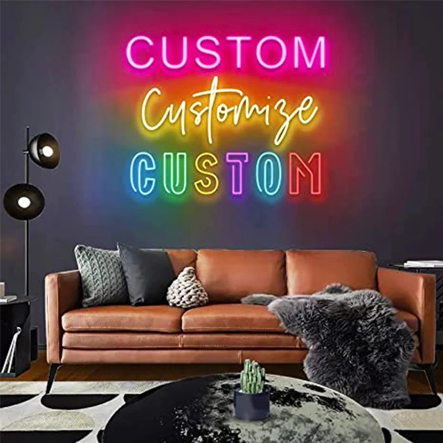 

Popular Led Advertising Custom Neon Light Signs Custom Neon Sign For Wedding Bar Party Decoration Acrylic 12V LED New Design