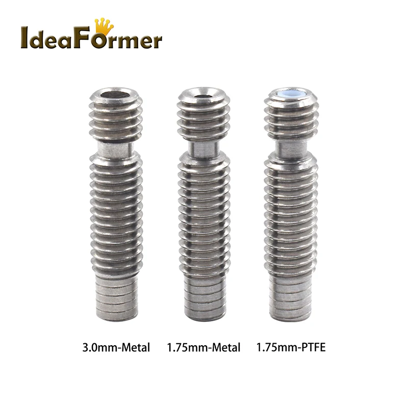 スロート-ステンレス鋼の3Dプリンター部品,高さ26mm,v6用,短い距離の延長,熱ハウジング付き,1.75 /3.00mm