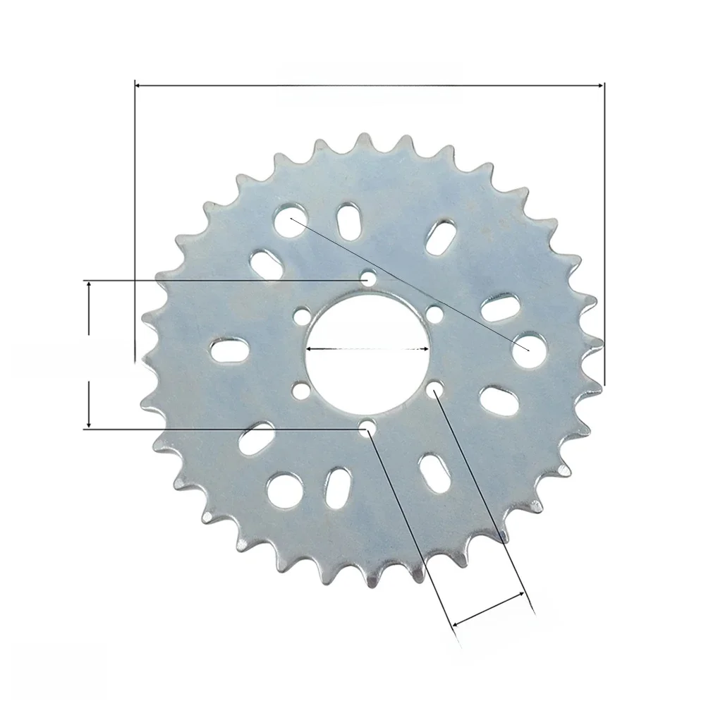 AliExpress LeSiRacing 32T Wheel Sprocket 32 Tooth Fit 49cc 50cc 66cc 80cc Motorized Bicycle Bike Moped Fit 415 chain 9 Hole Sprocket Mount Kit Parts