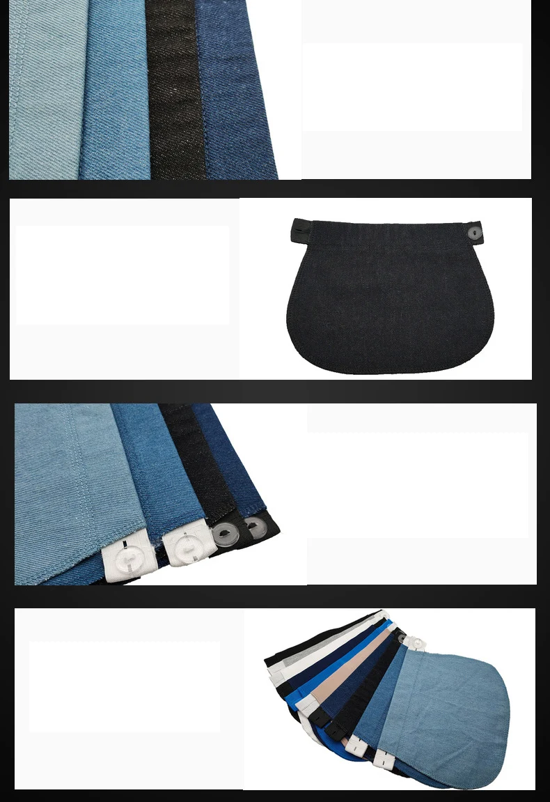 6 stücke Mutterschaft Jeans Einstellen Taste Schwangere Frauen Bund Gürtel Elastische Taille Extender Kleidung Hosen Für Nähen Zubehör