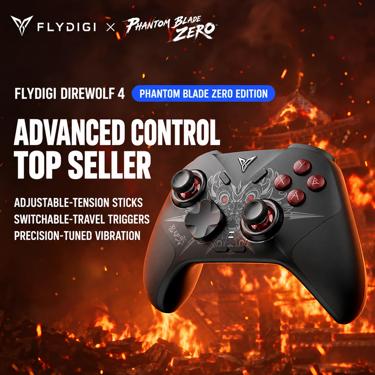【¥8,143】Flydigi Direwolf 4 Phantom Blade Zero リミテッドエディション-アリエク特価アラート