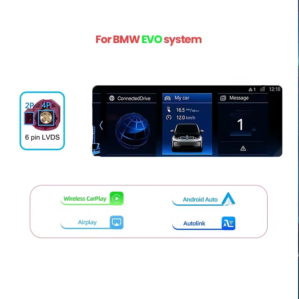 Draadloze Apple CarPlay Android Auto Decoder Box Voor BMW NBT EVO Systeem i3 I01 2013-2021 BT AUX Spiegel link AirPlay Auto Module