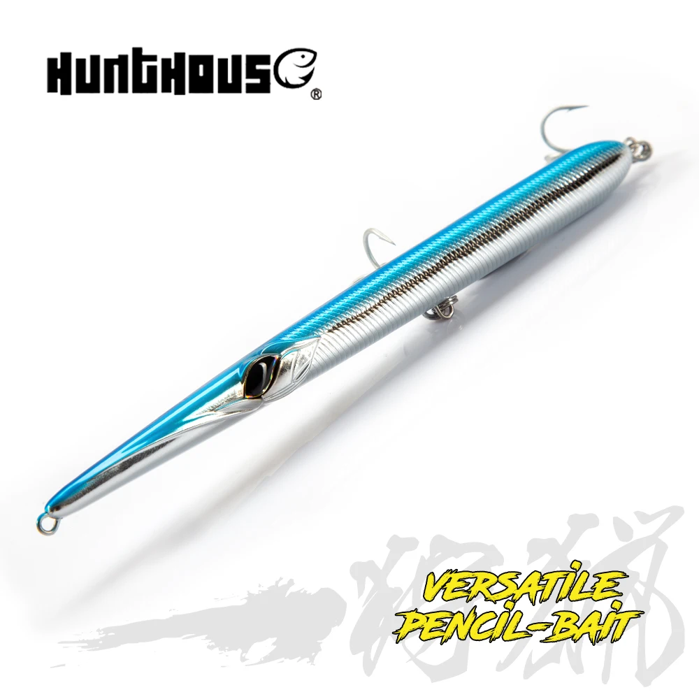 Hunthouse Long Casting Pencil Hard Bait 160mm/18g Schwimmender Pencil-Köder für Nadelfische, Stickbaits für Barsch und Meeresspargel lw118