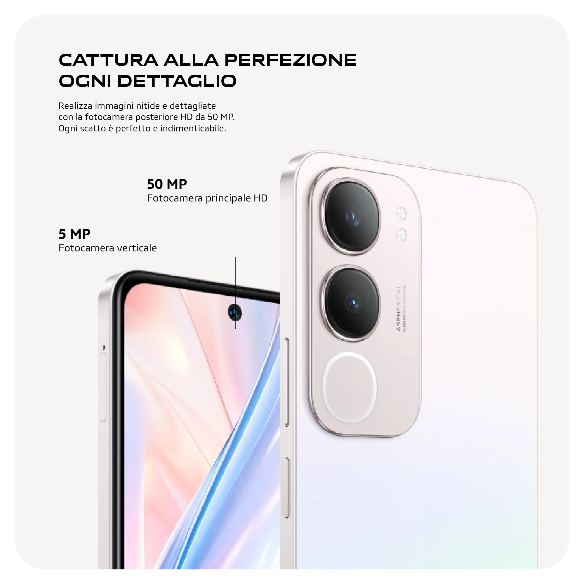 هاتف Vivo Y19s الذكي 6 + 6GB RAM 128GB ROM Camerafone 50MP AI الوضع الليلي 6.68 W شحن سريع بطارية 5150 mAh NFC ثنائي الشريحة ضوء ديناميكي، IP64 #6