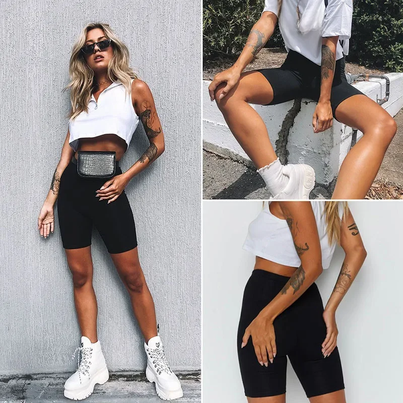 AliExpress UK Sports Women Cycling Shorts Stretch Slim Casual Fitness Women Ladies Outdoor Exercise Cycling Shorts