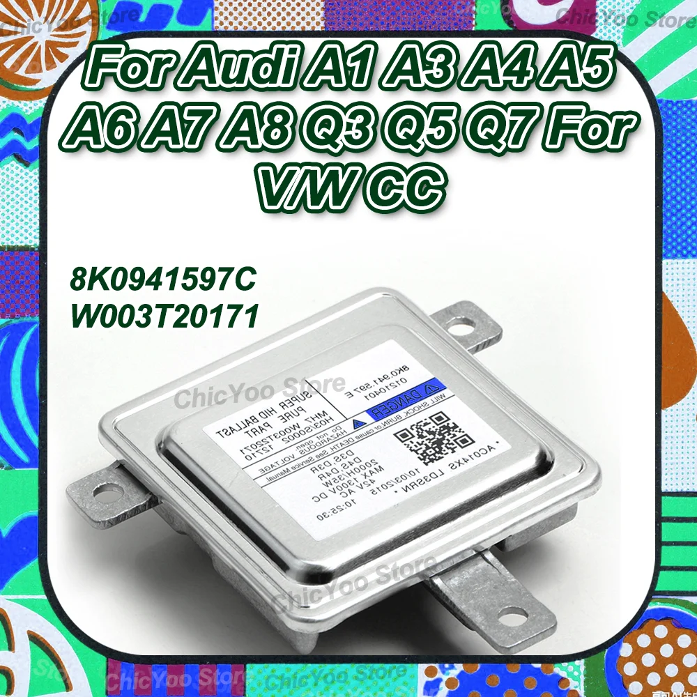 

Новая ксеноновая фара BALLAST 8K0941597C W003T20171 Компьютерный модуль драйвера для Audi A1 A3 A4 A5 A6 A7 A8 Q3 Q5 Q7 для V/W CC