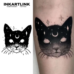 Cat temporary tattoo sticker, waterproof magic tattoo, lasts to 15 days fake tattoo, semi permanent tattoo