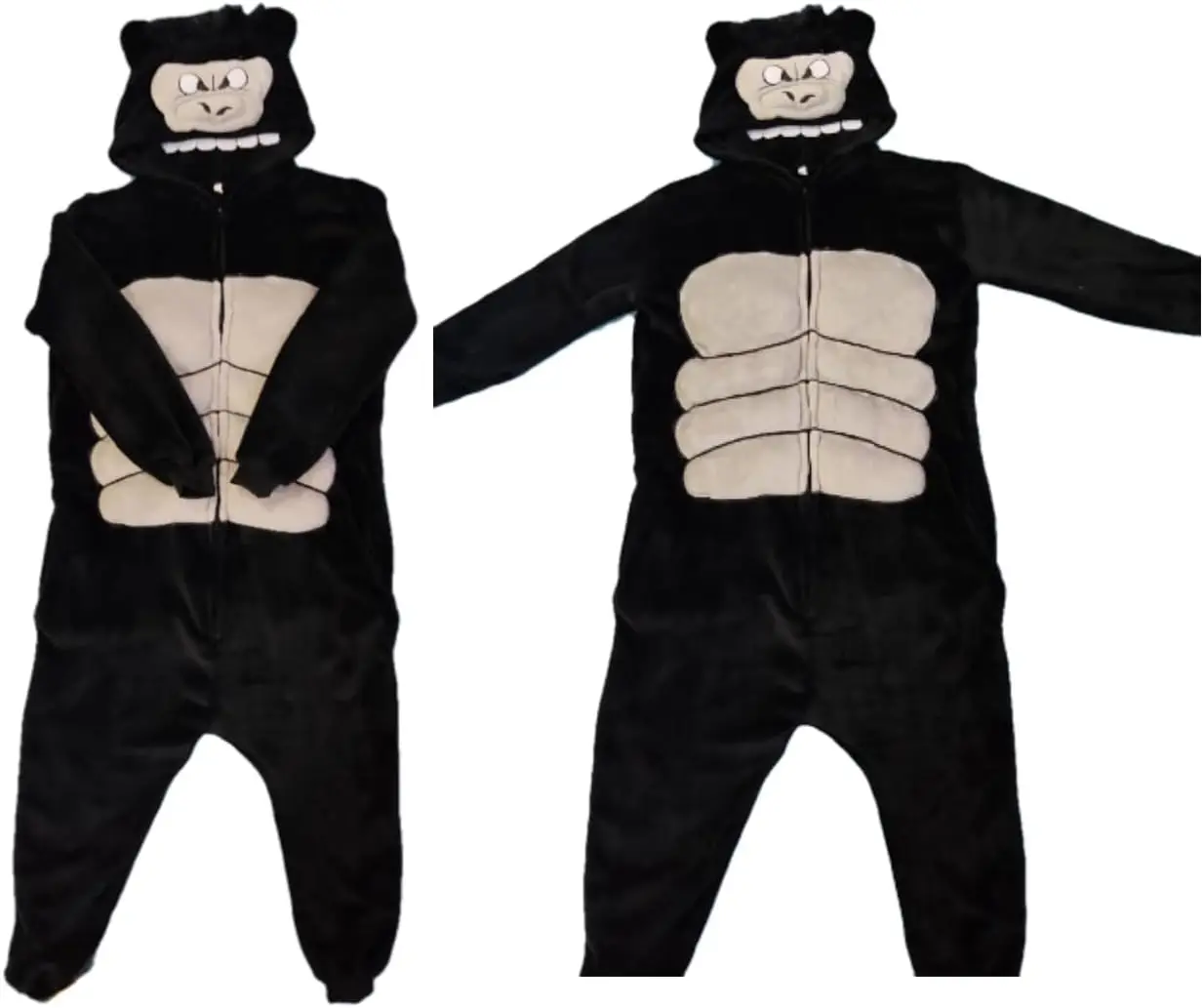 2024 Kids Monster Monkey Blanket Onesie Animal Chimpanzee Hooded Pyjamas Adult Gorilla Union Suit Halloween Costume For Family