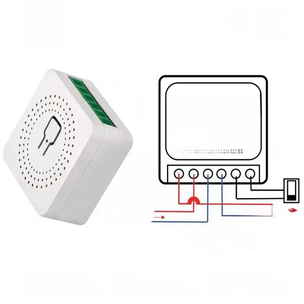 Tuya mini 16a wifi interruptor vida inteligente app controle de 2 vias módulo automação residencial