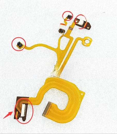 NOWY główny elastyczny kabel tylny obiektywu do aparatu cyfrowego SONY Cyber-Shot DSC-HX50 HX50V HX60 HX60V Część naprawcza z gniazdem — zdjęcie produktu 2
