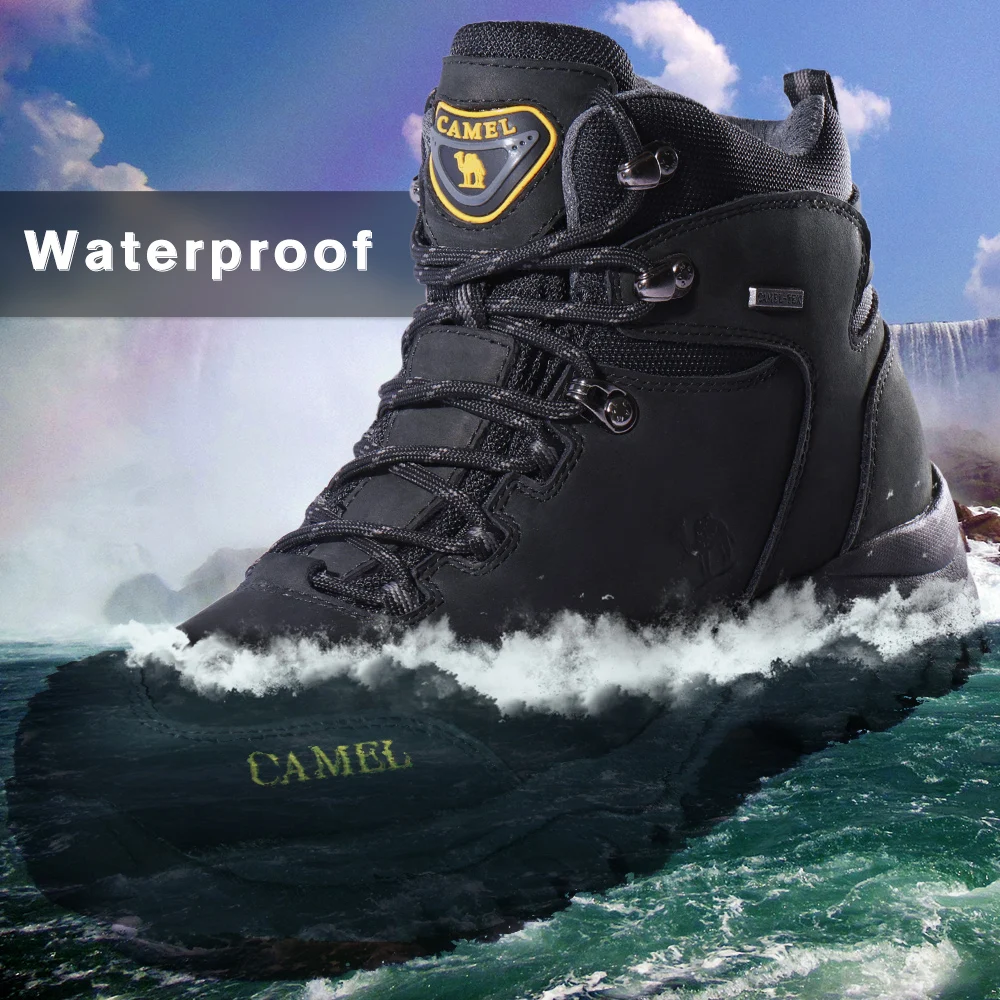 GOLDEN CAMEL Waterproof Hiking Shoes High TopTactical Military Hiking Boots Anti-Slip Man Sneakers Trekking Shoes For Men 2023