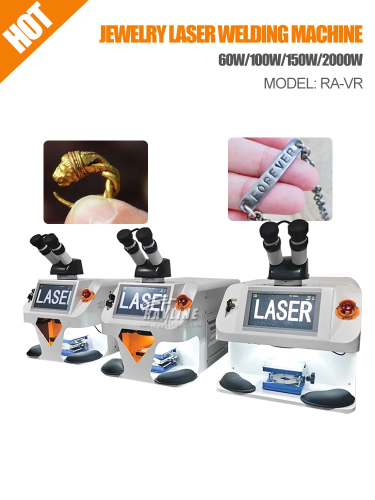 ماكينة لحام بالليزر صغيرة 100 وات مجوهرات نظام التحكم CCD لحام قطع الملحقات المعدنية ميزات مصدر الليزر العلامة التجارية الأساسية