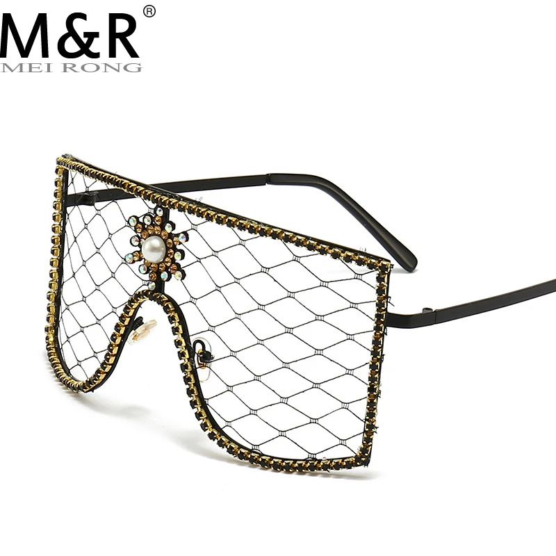 

Luxury Diamonds Punk Glasses New Women Men Oversized Rhinestone Spectacles DIY Trends Personality Eyewear Female De Sol Oculos