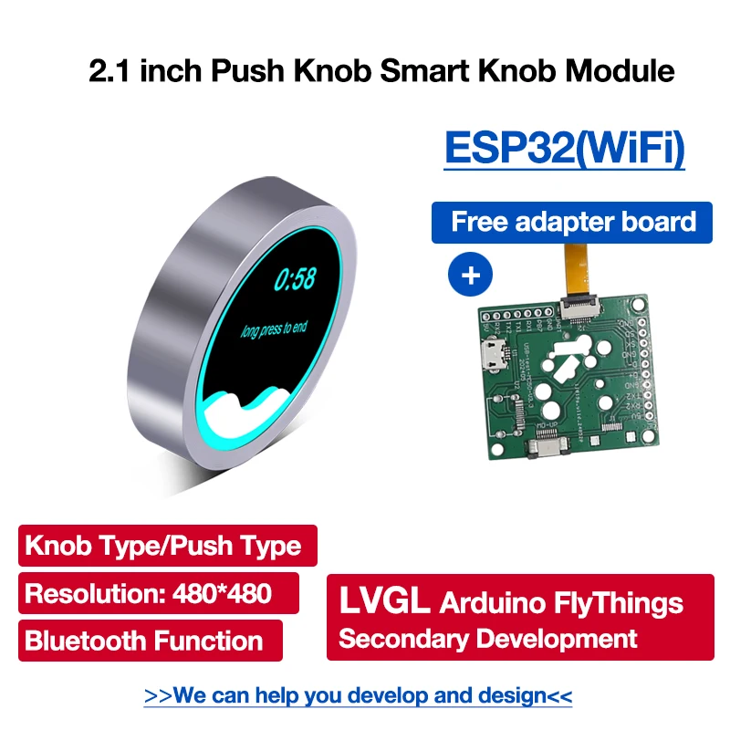 Smart Home ESP32 S3 WiFi Bluetooth 2.1 inch 480*480 Touch Ronde Drukknop IPS LCD TFT Display Module voor Ardui-nr