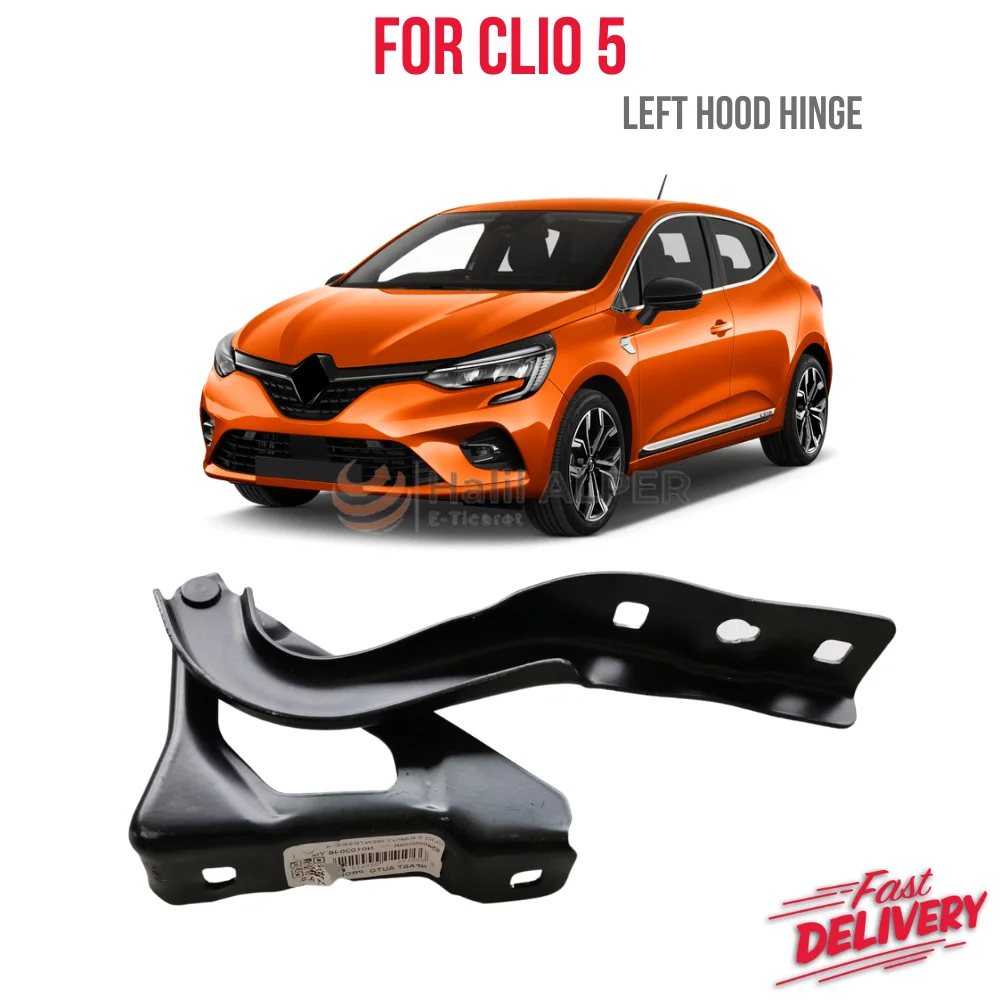 Left Hood Hinge For Clio 5 V - 654000028R - Fast Shipping good quality safe and fast delivery auto parts