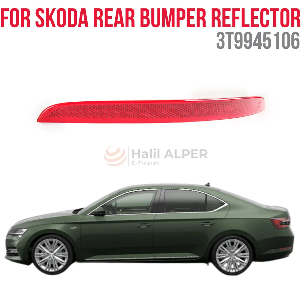 Für skoda super b hinterer Stoßstangen reflektor 08-15-rechts oem 3 t9945106 super Qualität hohe Zufriedenheit angemessener Preis schnelles Vergehen