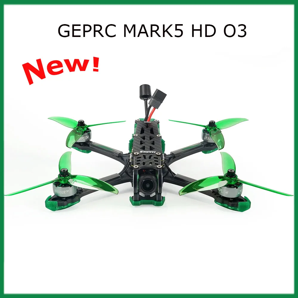 

GEPRC MARK5 HD O3 Freestyle FPV Drone with O3 Air Unit Supports up to 4K/60fps and 7075-T6 Aluminum Camera Plate/Gemfan 5136