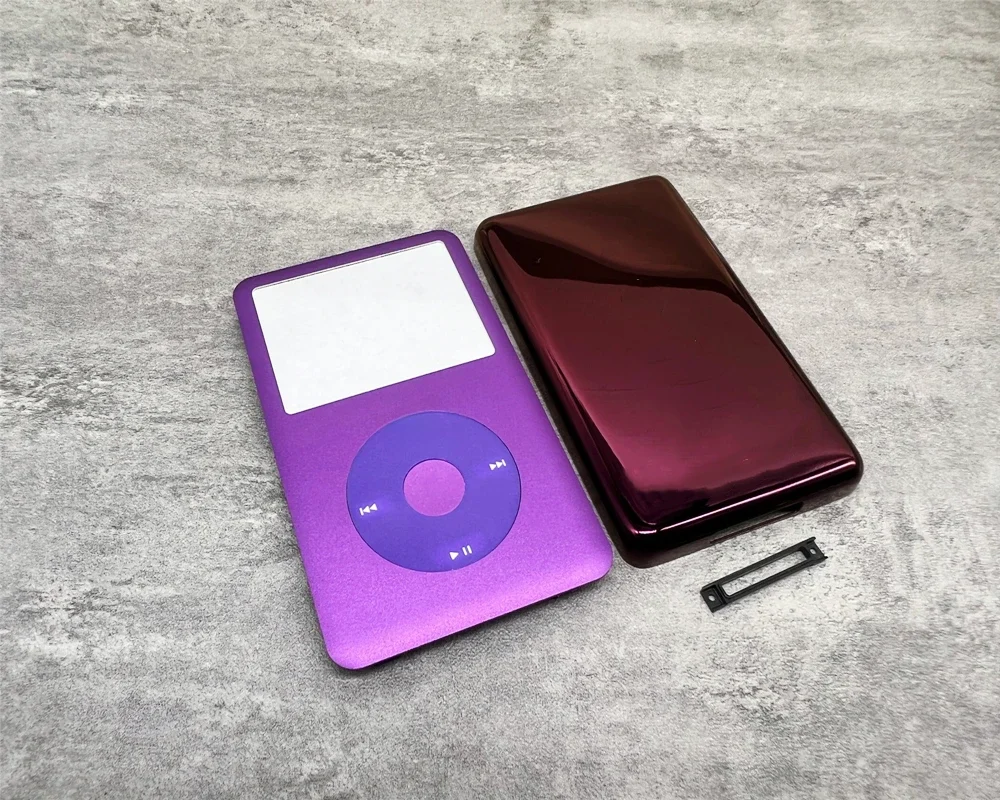 Fioletowa przednia płyta czołowa tylna obudowa obudowa clickwheel środkowy przycisk ramka dla iPoda 6. 7. klasyczny 80 gb 120 gb 160 gb — zdjęcie 2