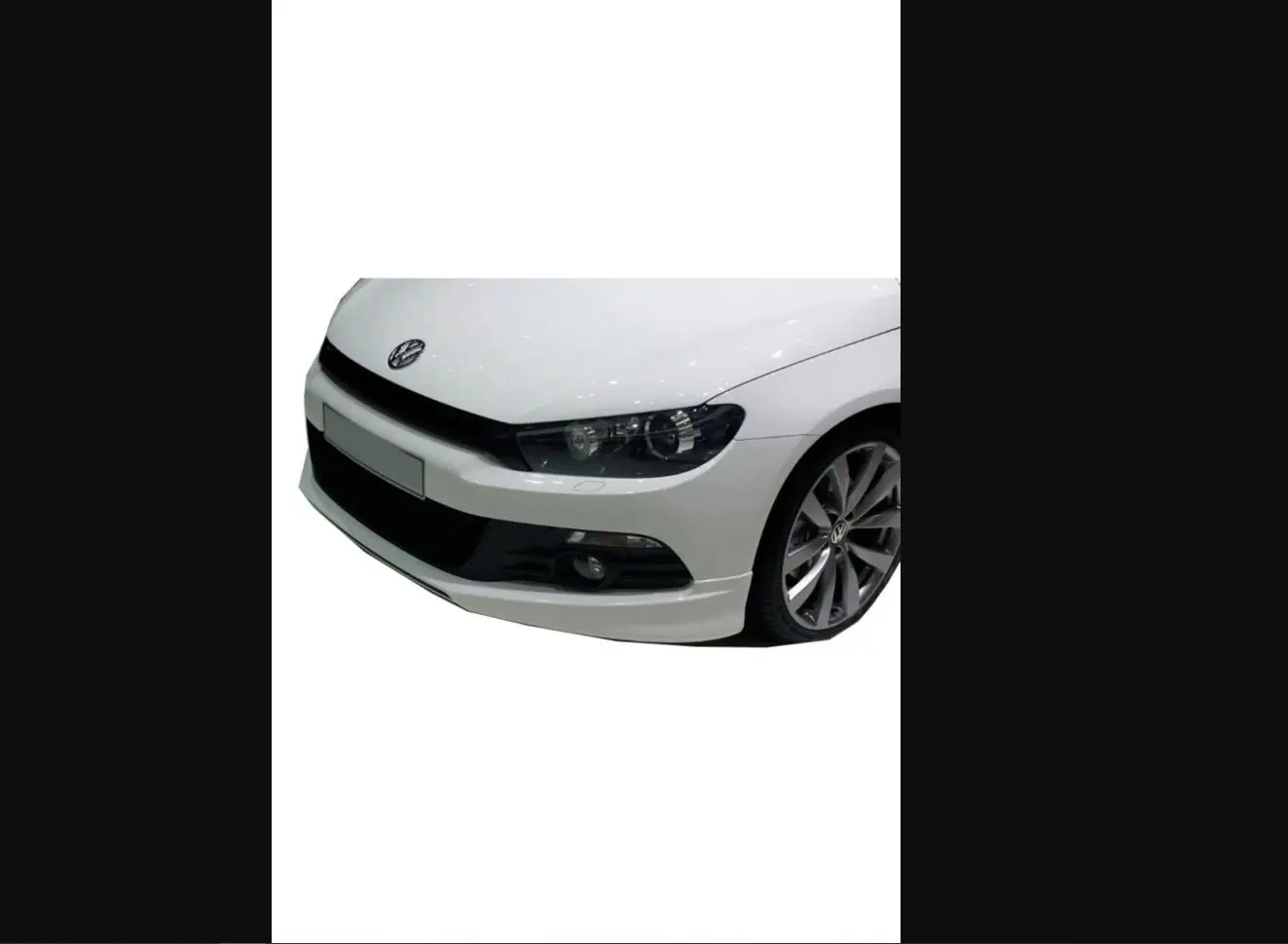 For VW Volkswagen Scirocco (2009-2014) Non Facelift Models R-line Front Bumper Insert (plastic) - Stylish Racer Lip Wings Rocker