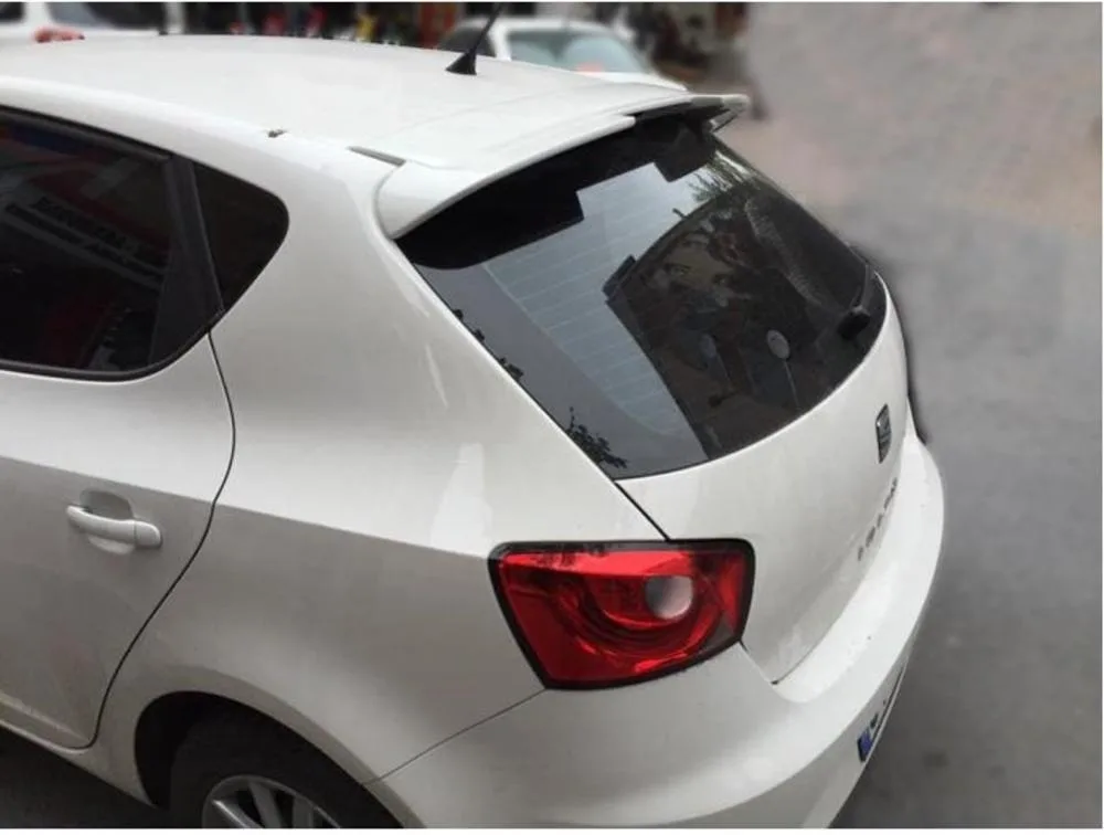 For Seat Ibiza Spoiler 2008 2009 2010 2011 2012 2013 2014 2015 2016 2017 Model Abs Plastic Painted All Color Car Accessories