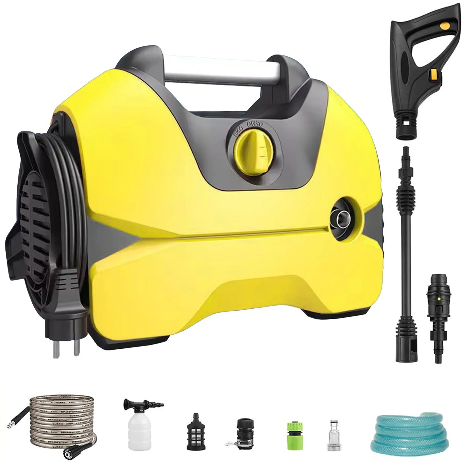 220V 3000W Hogedrukreiniger Huishoudelijke Schoner Waterdruk Wasmachine Auto Waterpistool Hooghandige Auto wassen Schoonmaken