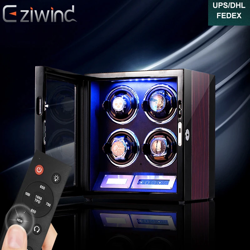 Watch Winder for Men's and Women's Automatic Watch with Mabuchi Motors and LCD Touch Screen