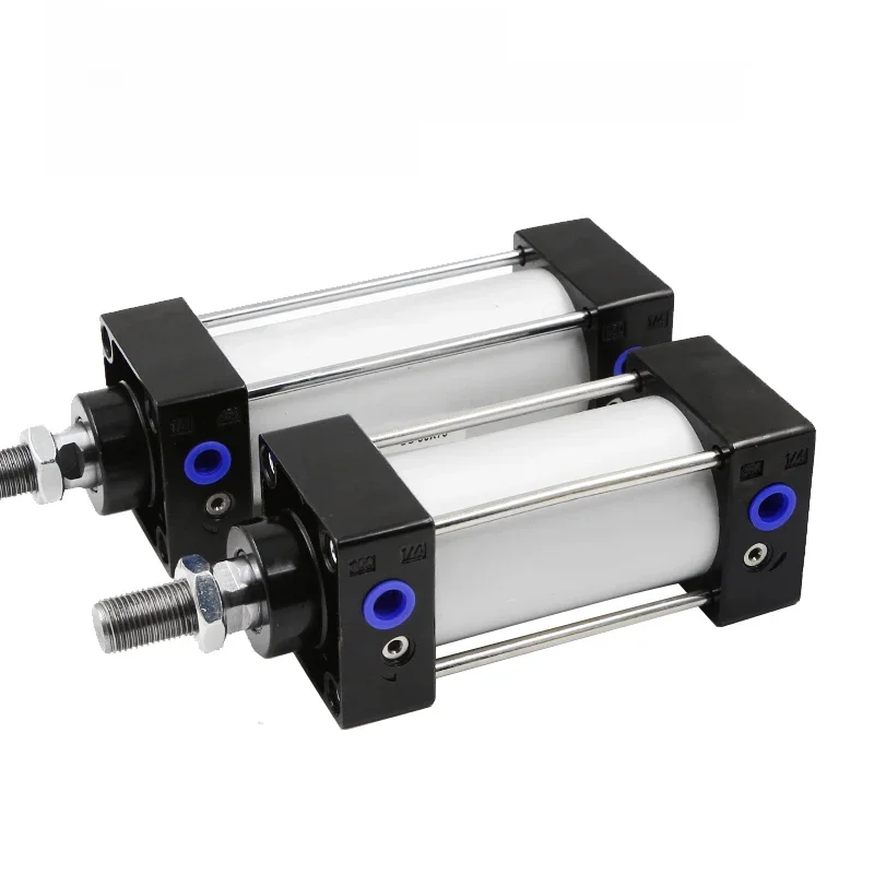 SC alésage 32/40/50/63/80/100/125mm Stroke25-1000mm Double effet en alliage d'aluminium Standard cylindre pneumatique pneumatique Actionneur de Piston