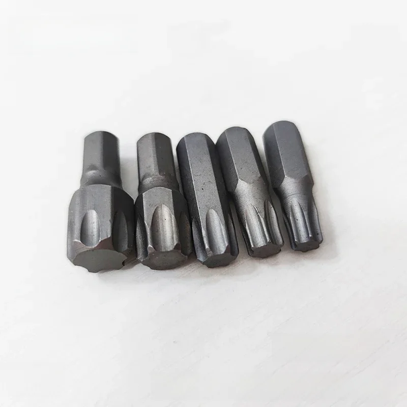 Jeu d'embouts de tournevis Torx T40 T45 T50 T55 T60, 5 pièces, embouts de tournevis à tige Extra Large de 5/16 pouces pour la réparation d'outils manuels, Kit d'embouts en étoile