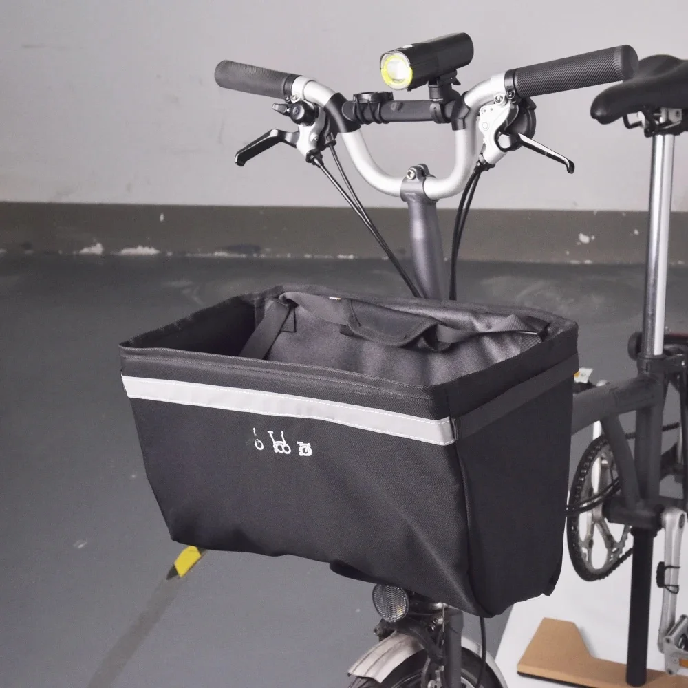 AliExpress Front Storage Bag With Bracket Original Front Storage Bag For Brompton Folding Bicycle Vegetable Basket Bag And Internal Bracket