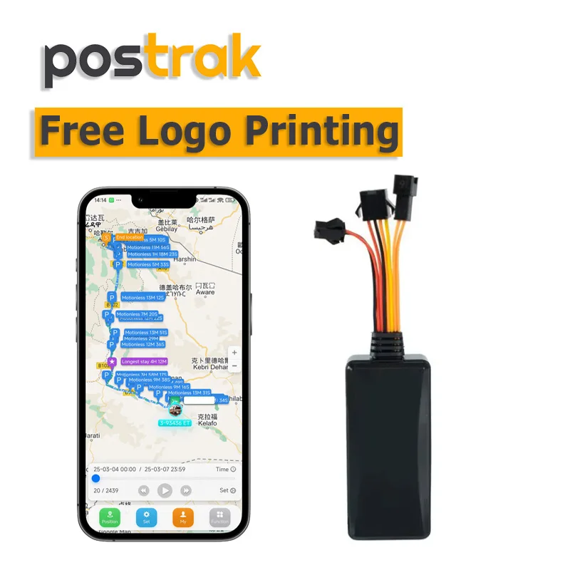 

Accurate GT06 GPS Tracker with SOS MIC and Relay IOS Android Free Tracking APP