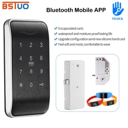 TTLOCK 13.56Mhz RFID Bluetooth Drawer Lock Metal Furniture Cabinet Lock USB Charging Lock For Spa Swimming Pool Gym