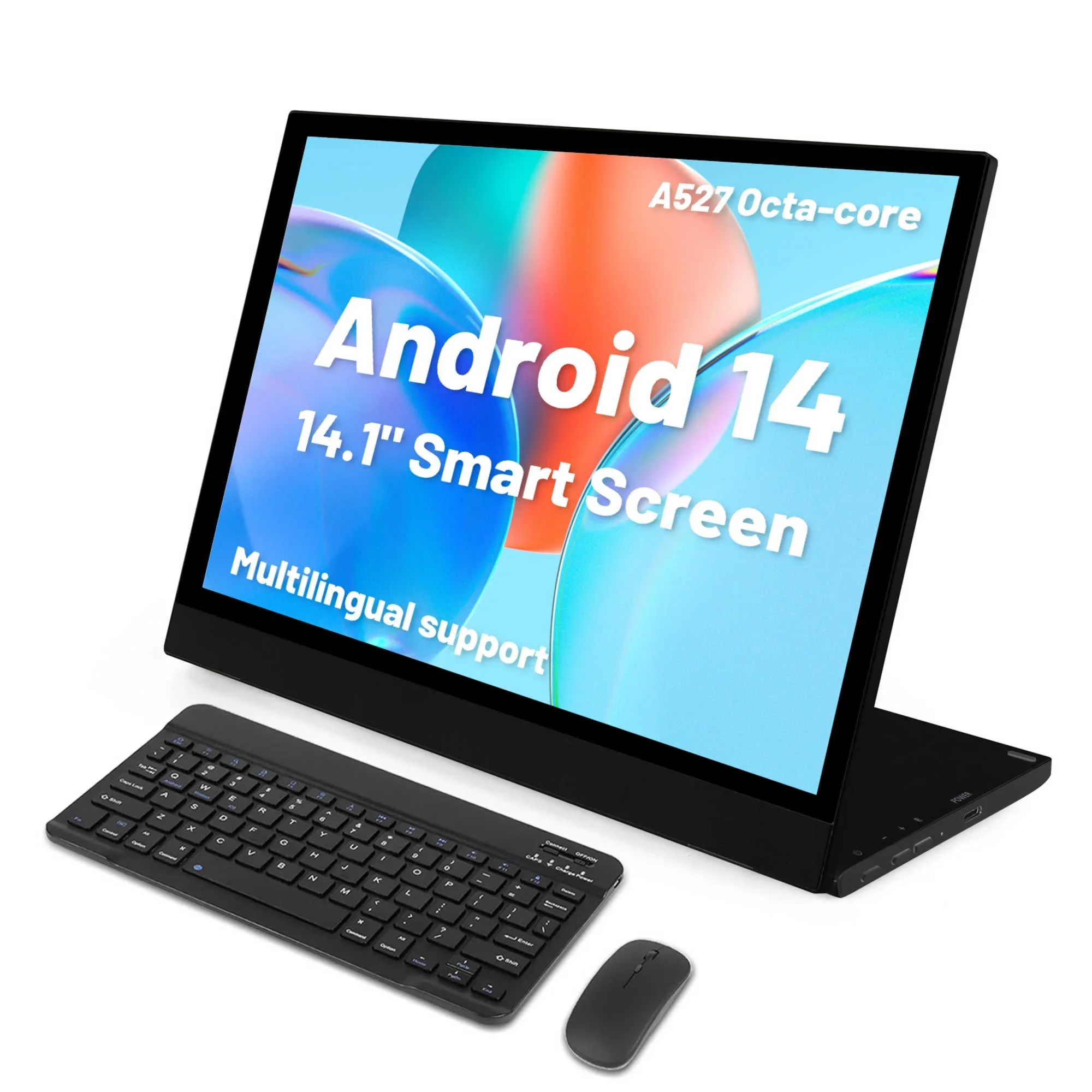 D10 14.1 "Android 14แท็บเล็ต IPS Full HD หน้าจอ OCTA-Core Processor 4GB RAM 64GB 128GB ขยาย WiFi6 MINI HDMI แบตเตอรี่5000mAh